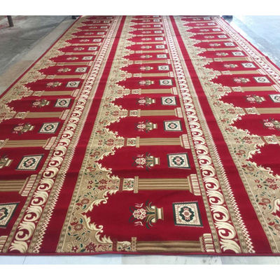 ジュート バッキング ムスリム 祈りのカーペット 壁から壁 祈りのカーペット ロール 家庭のモスク