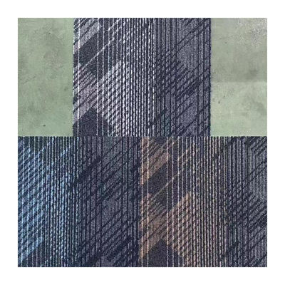 ロープパイル 豪華100%ナイロン オフィスカーペットタイル 50x50cm 方形 パイル重量 620±20g/sqm