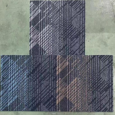 ロープパイル 豪華100%ナイロン オフィスカーペットタイル 50x50cm 方形 パイル重量 620±20g/sqm