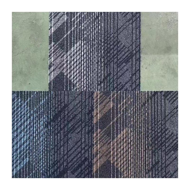 ロープパイル 豪華100%ナイロン オフィスカーペットタイル 50x50cm 方形 パイル重量 620±20g/sqm